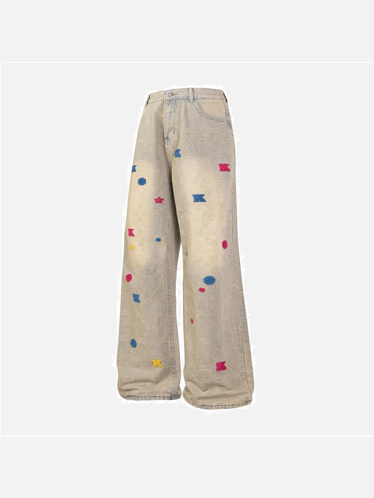 TALISHKO Towel Embroidery Jeans