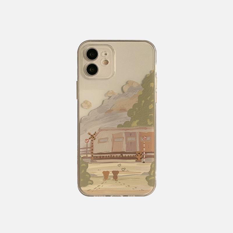 TALISHKO Train Painting Mobile Phone Case For iPhone