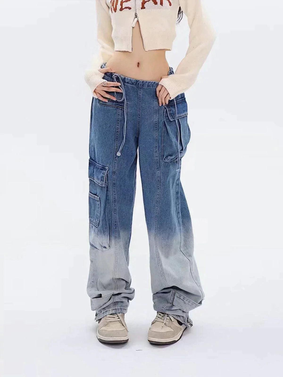 TALISHKO Large Pocket Gradient Jeans