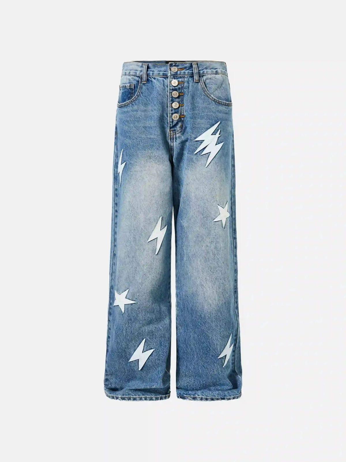 TALISHKO American Street Lightning Straight Jeans