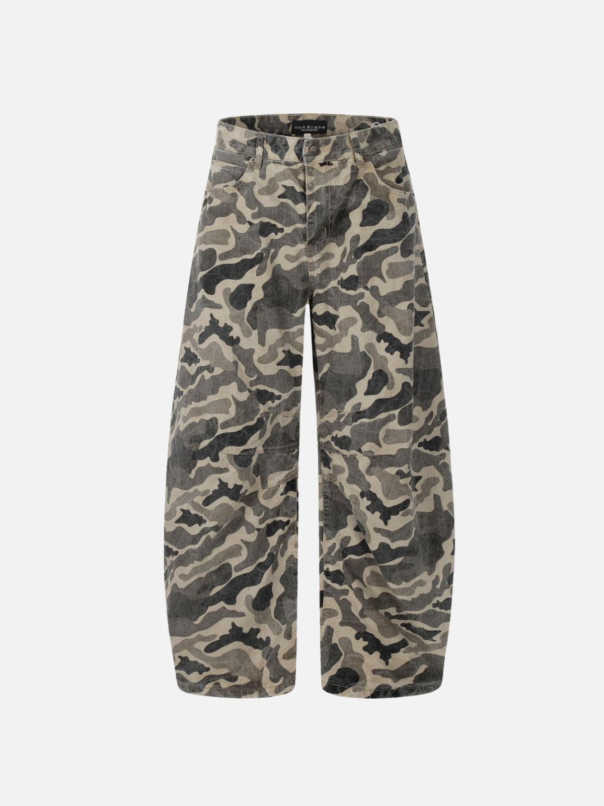 TALISHKO Wrinkle Camouflage Loose Jeans