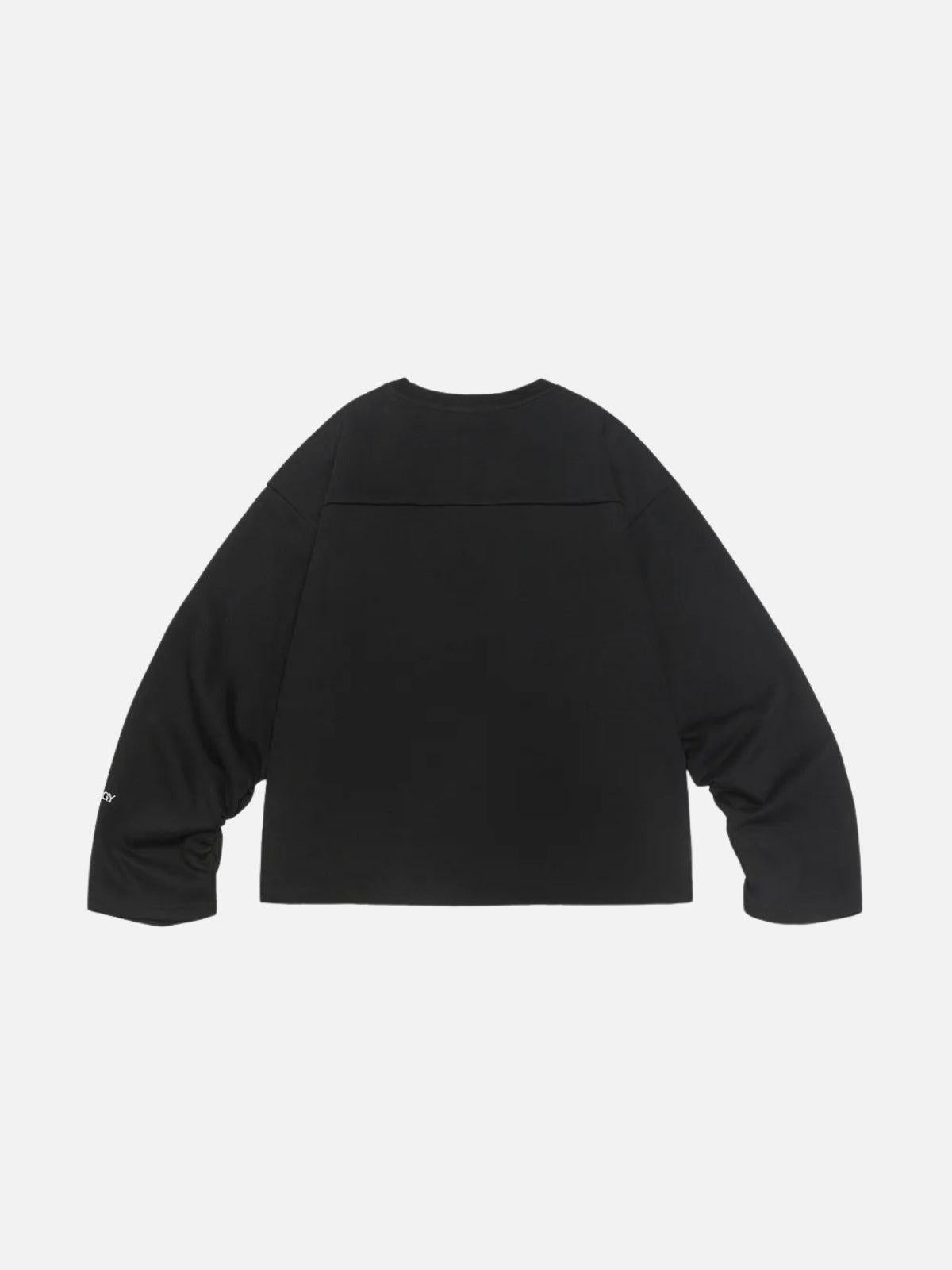 TALISHKO 86 Embroidery V-Neck Sweatshirt