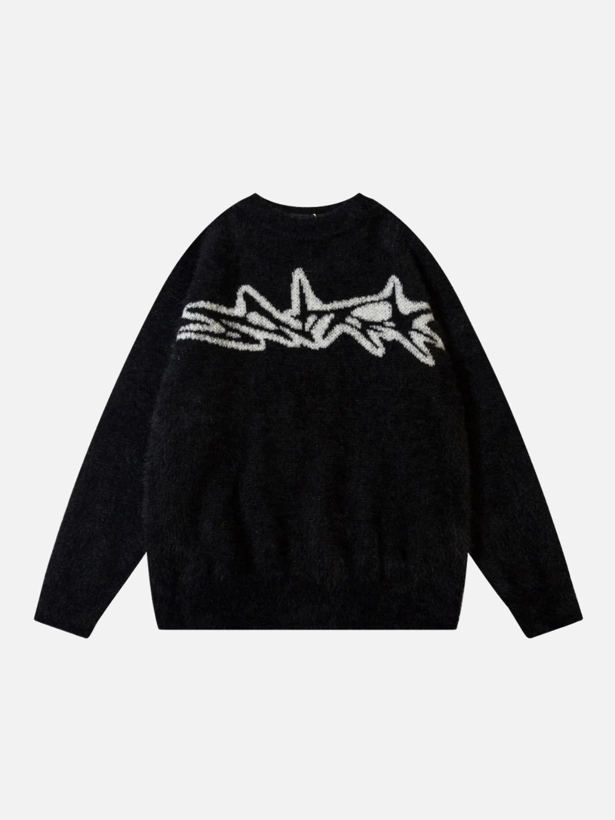 TALISHKO Barbed Jacquard Knitted Sweater