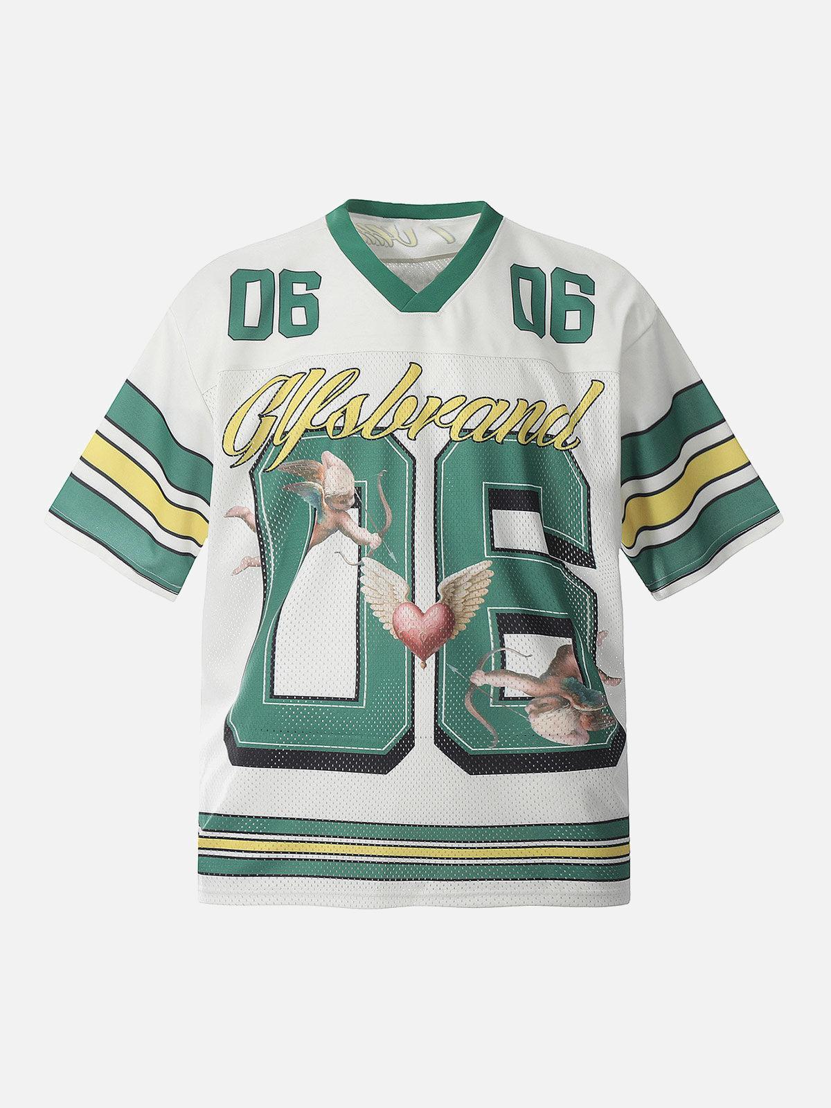 TALISHKO Sports Jersey V-Neck T-Shirt