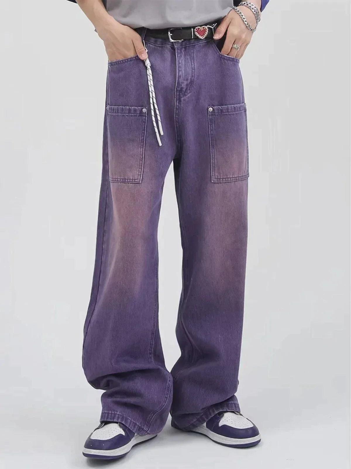 TALISHKO Vintage Solid Gradient Jeans