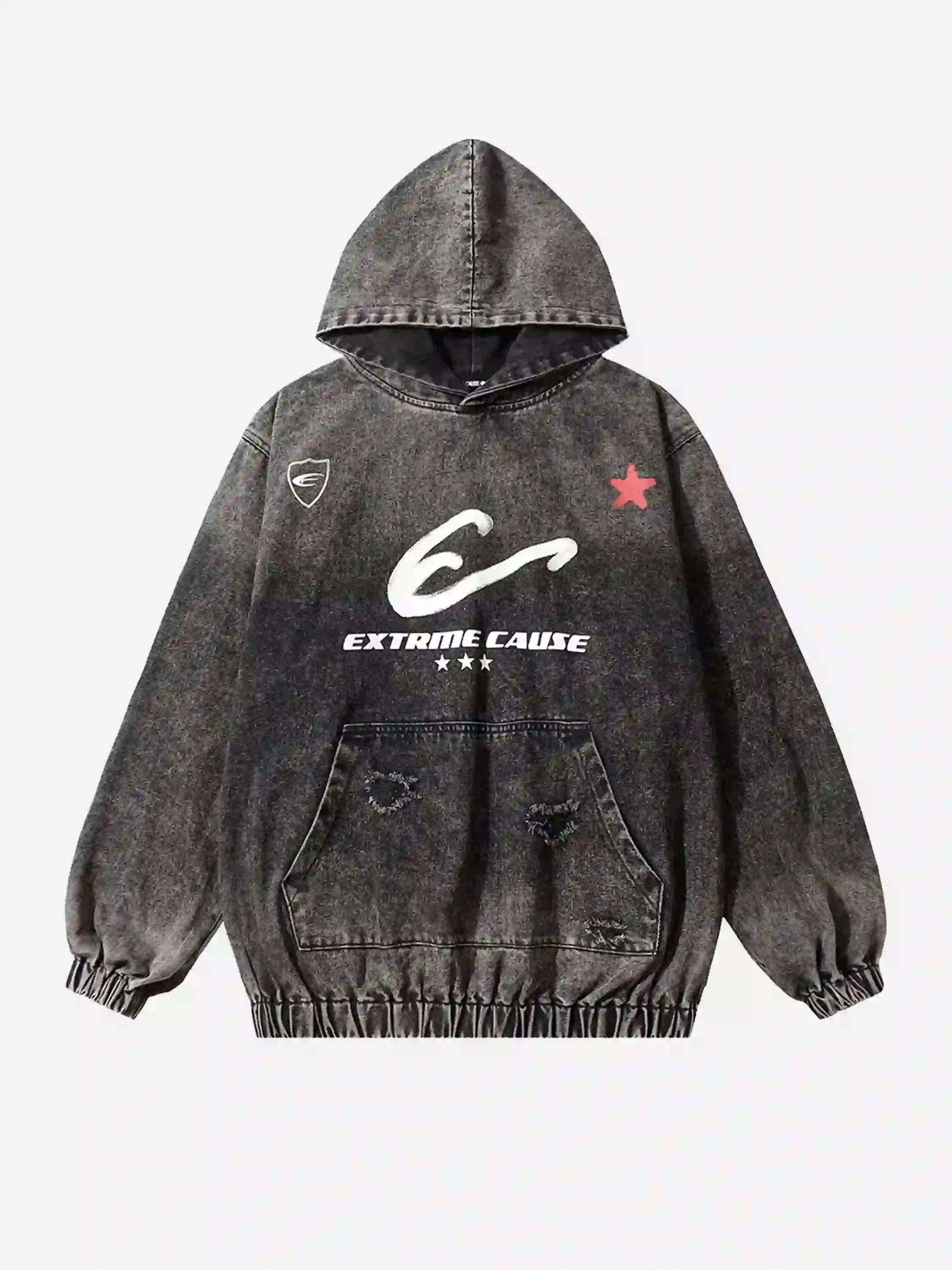 TALISHKO American Street Gradient Denim Hoodie