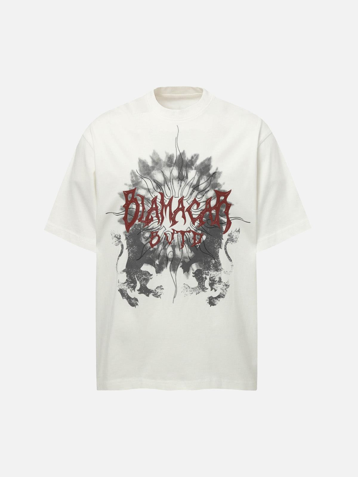 TALISHKO Distressed Batik Graphic T-Shirt