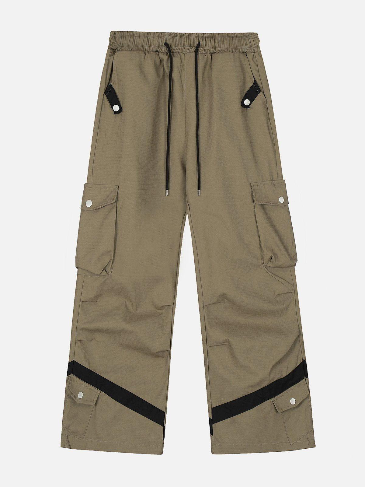 TALISHKO Multi Button Pocket Cargo Pants