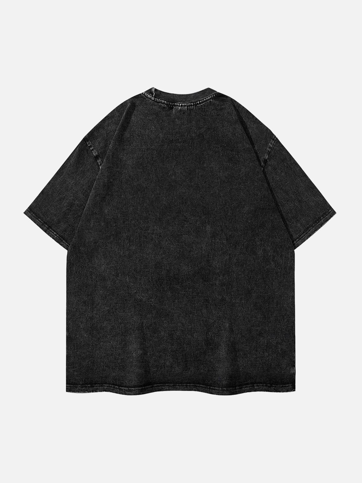 TALISHKO Doberman Pinscher Print Washed Out T-Shirt