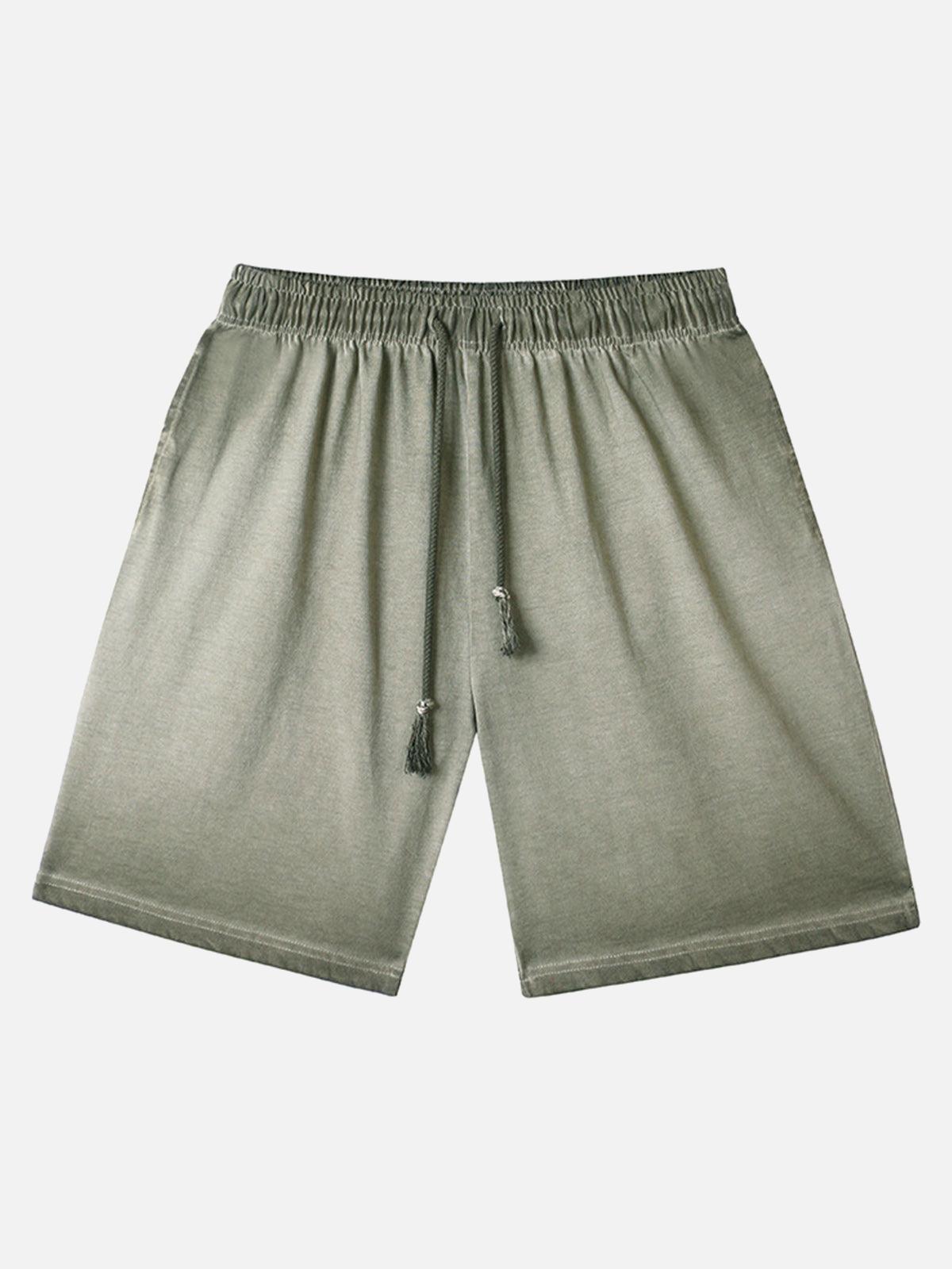 TALISHKO Distressed Washed Drawstring Shorts