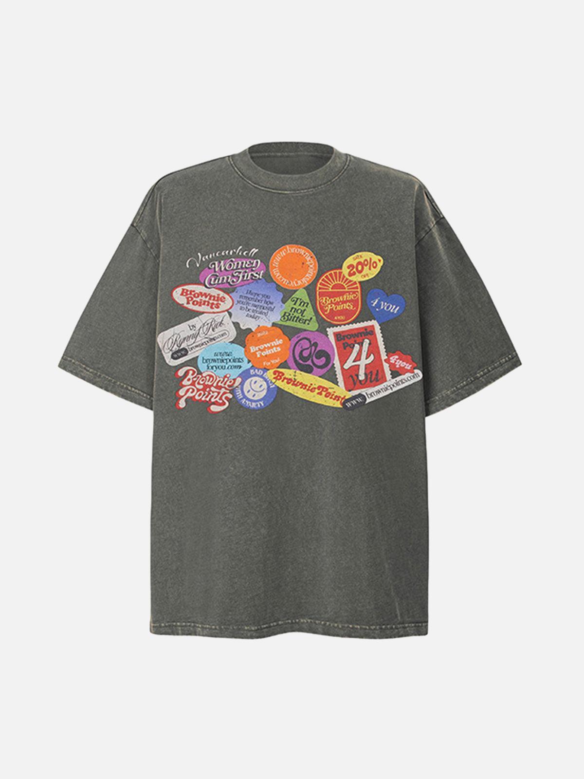 TALISHKO Graffiti Crew Neck T-Shirt