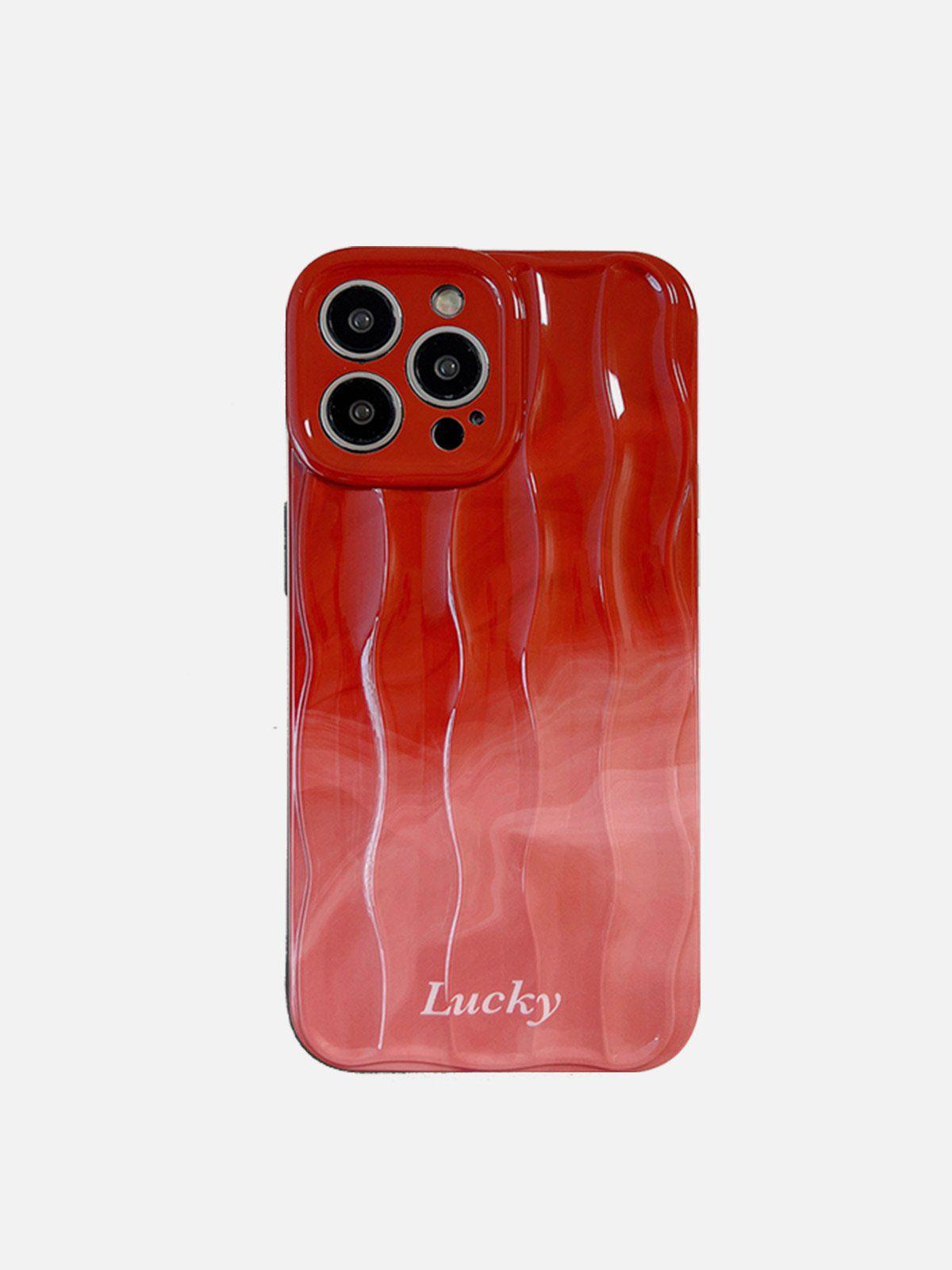 TALISHKO Gradient Wavy Texture Mobile Phone Case