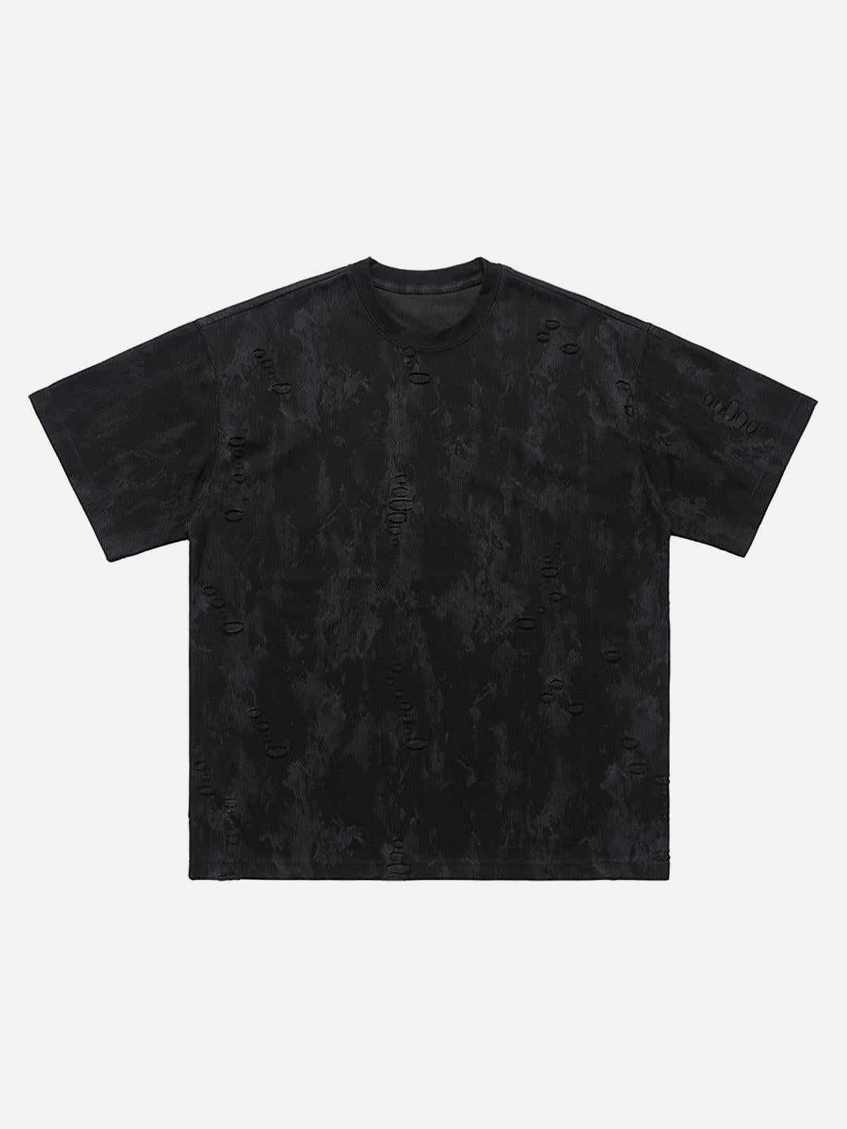 TALISHKO Ripped Tie-Dye T-Shirt