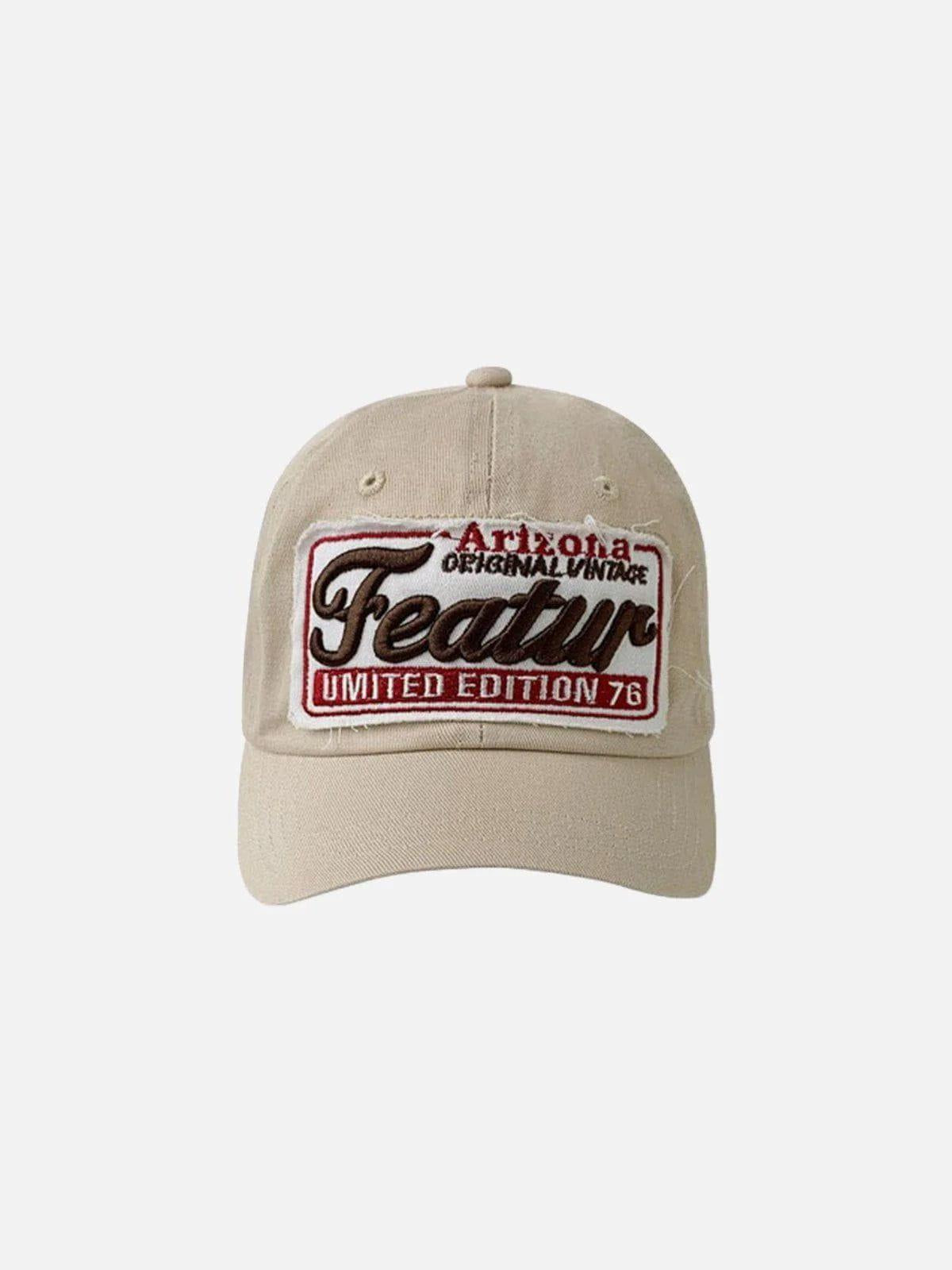 TALISHKO Vintage Embroidery Letter Cap