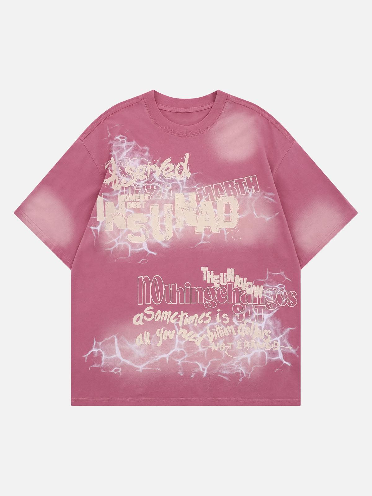 TALISHKO Oversized Letter Graphic T-Shirt