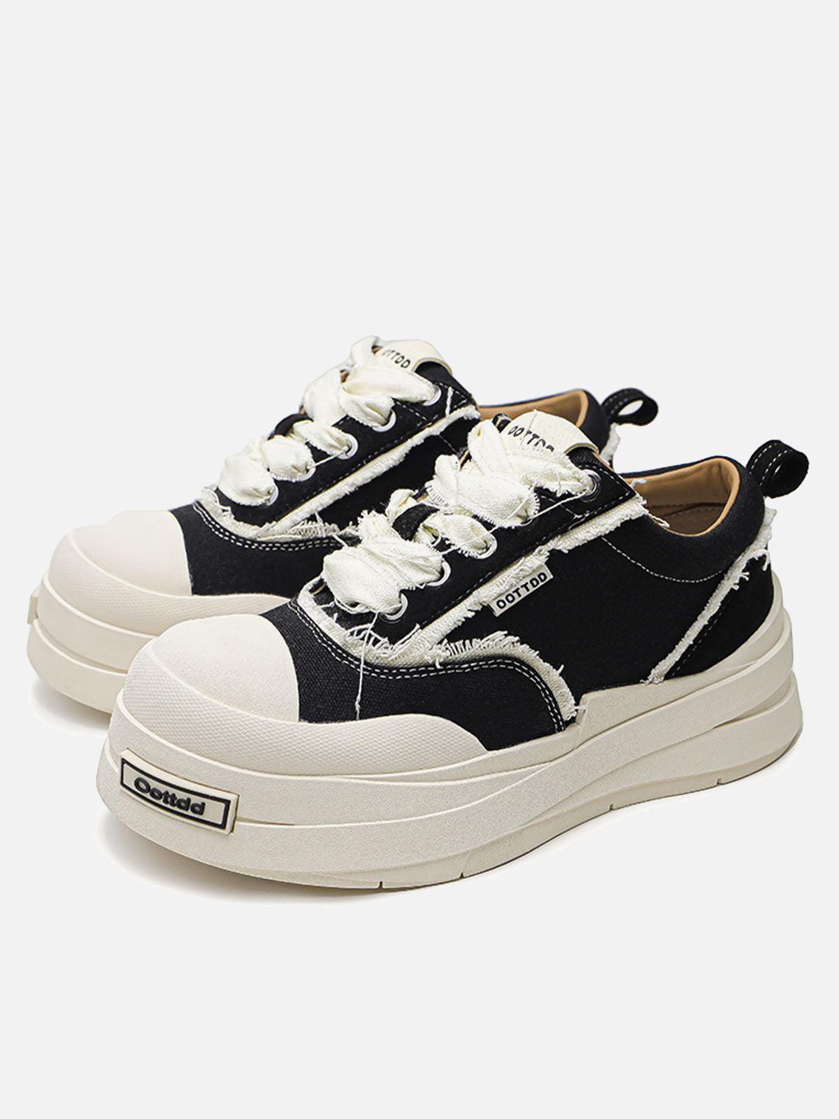 TALISHKO Raggedy Round Toe Sneakers