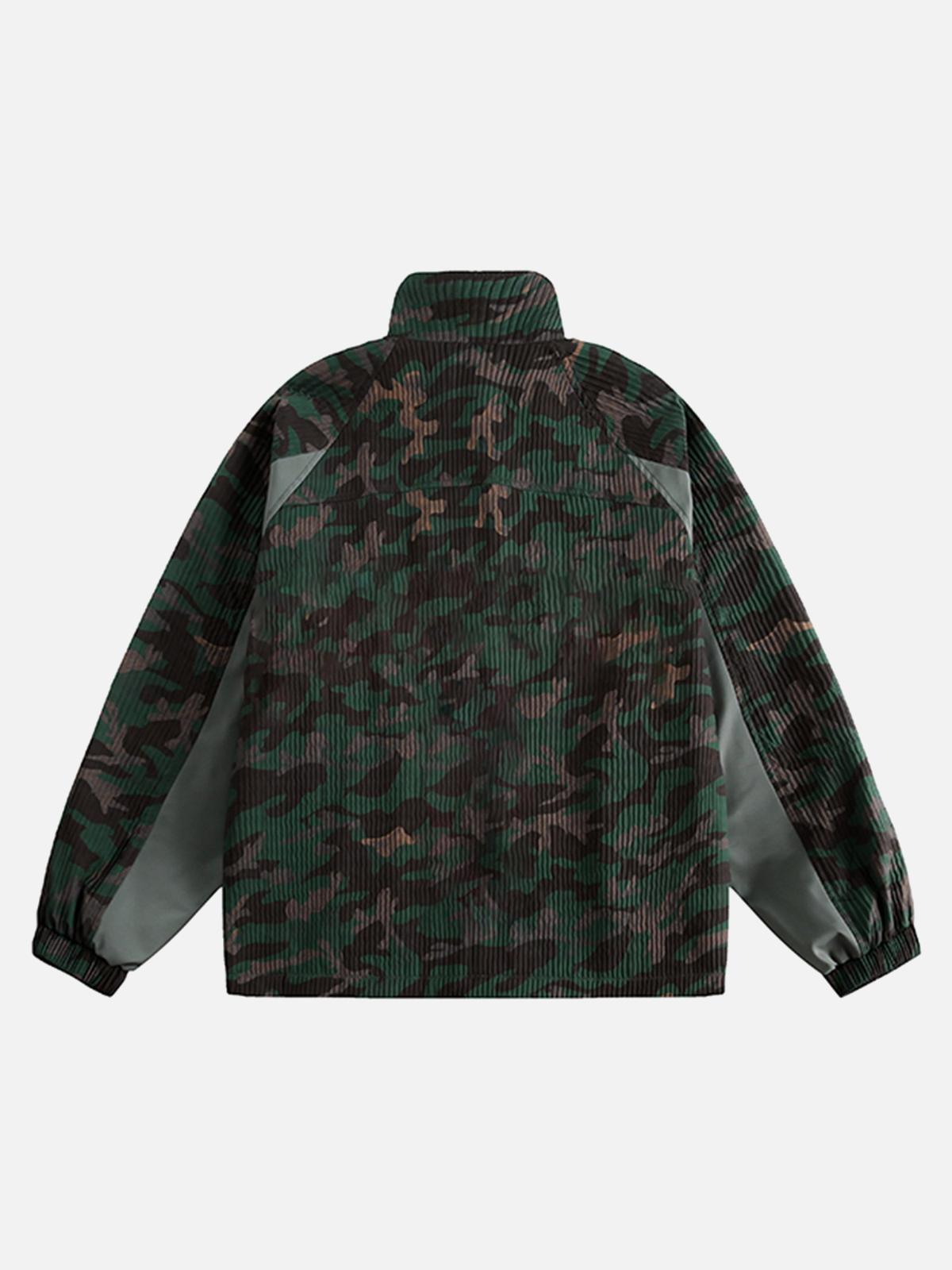 TALISHKO Camouflage Diamond Patchwork Jacket