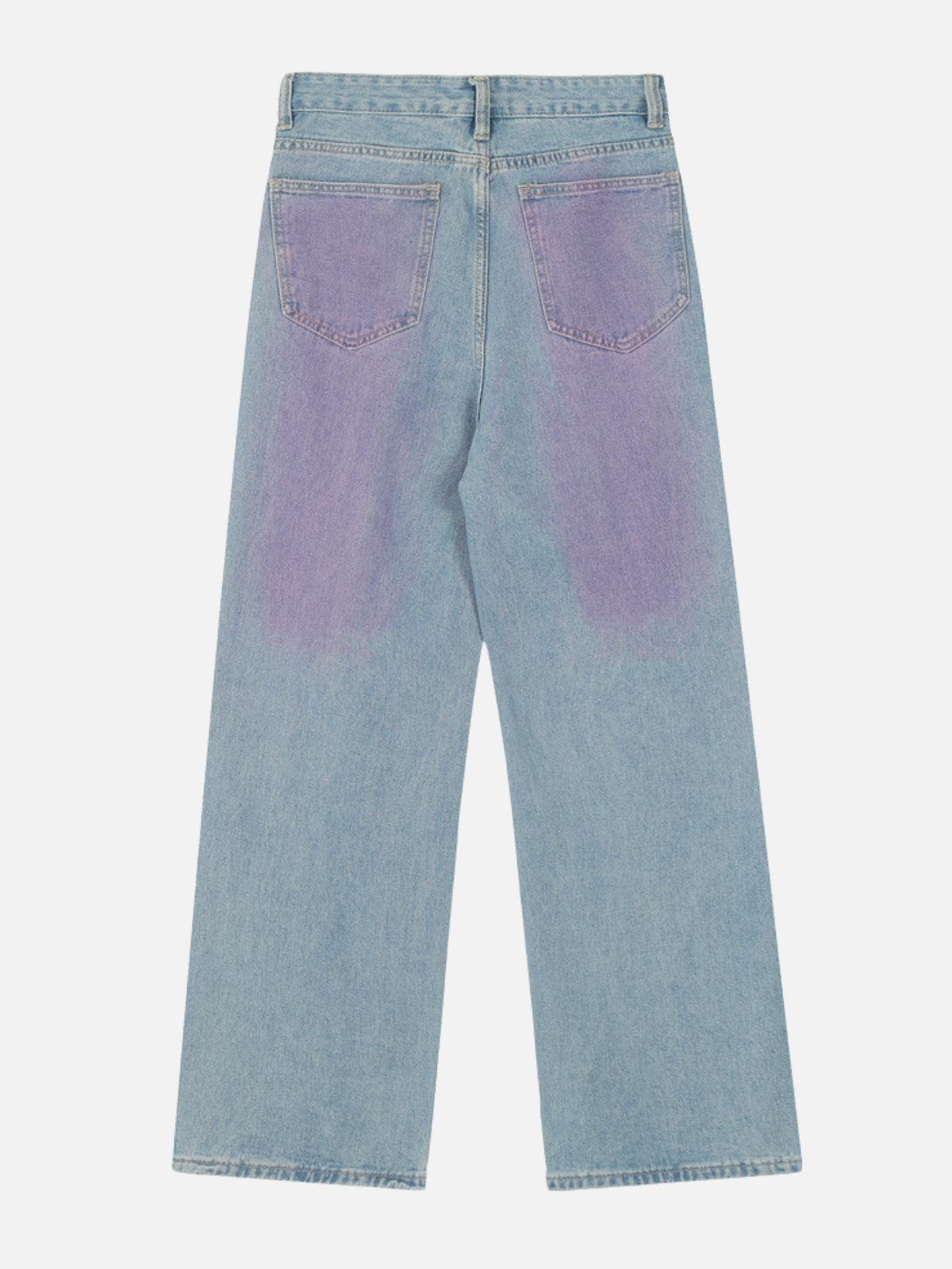 TALISHKO Embroidery Star Washed Jeans