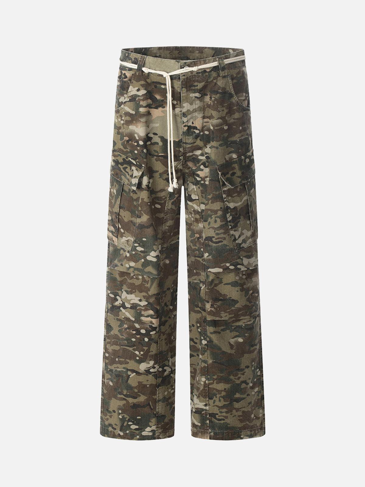 TALISHKO Camouflage Drawstring Cargo Pants