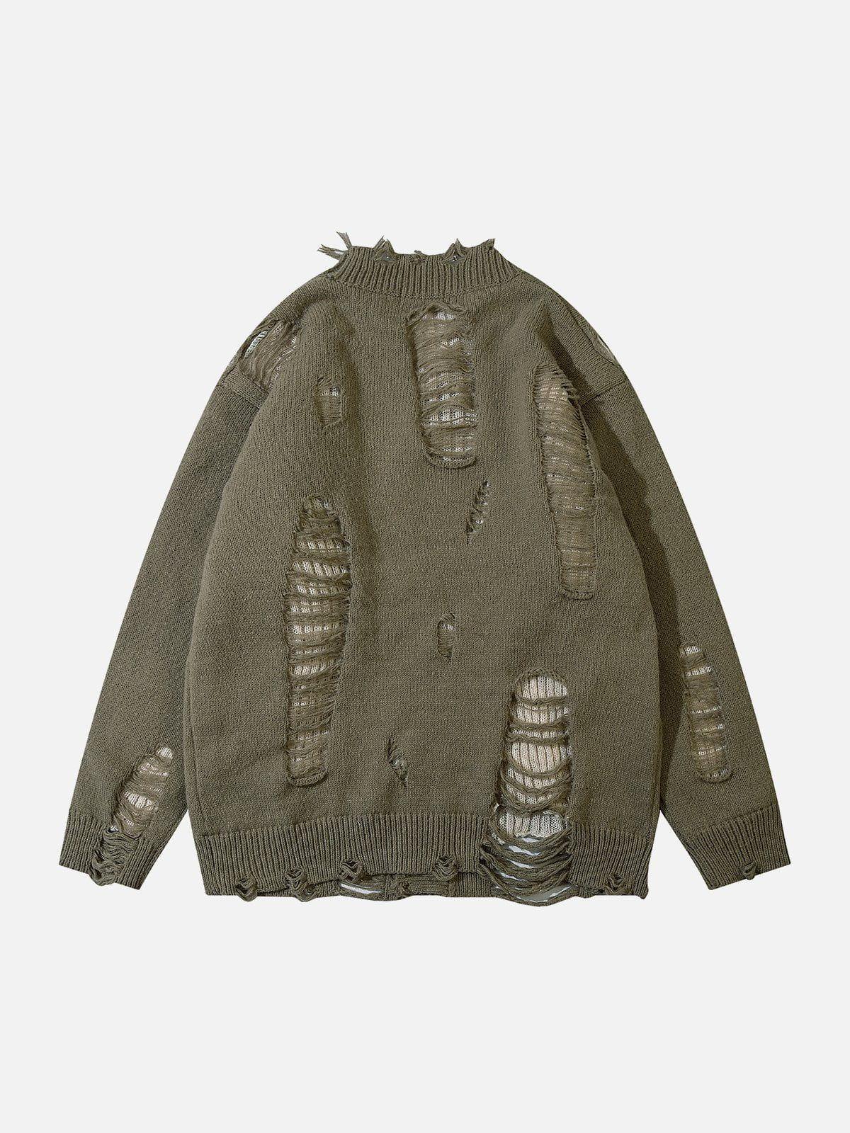 TALISHKO Hole Fake Two Cardigan