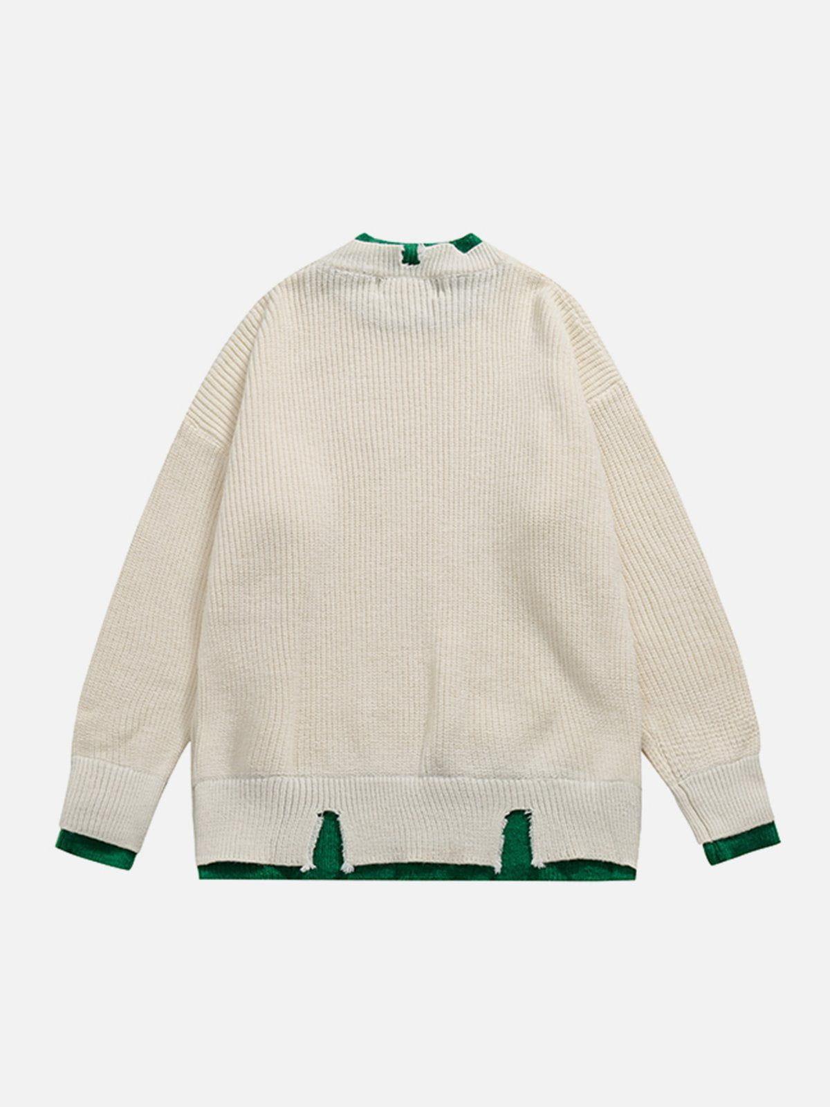 TALISHKO Fake Two Sweater