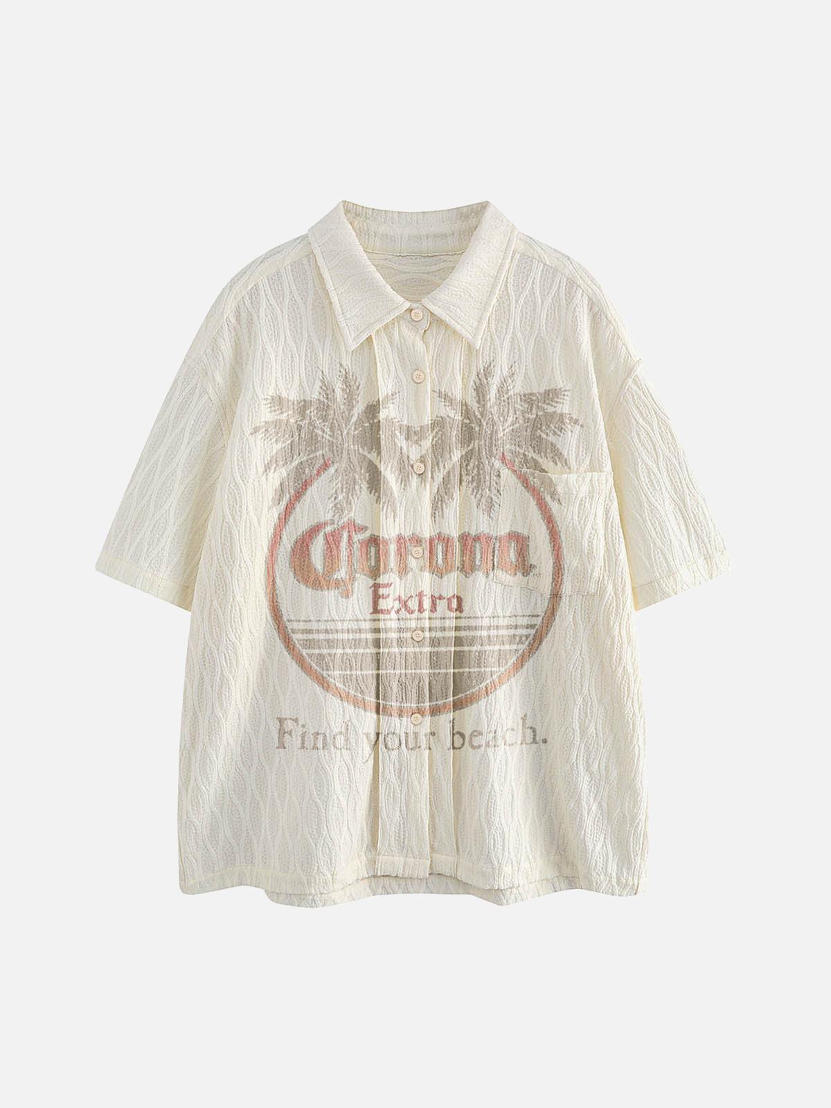 TALISHKO Palm Tree Short-Sleeve Shirt