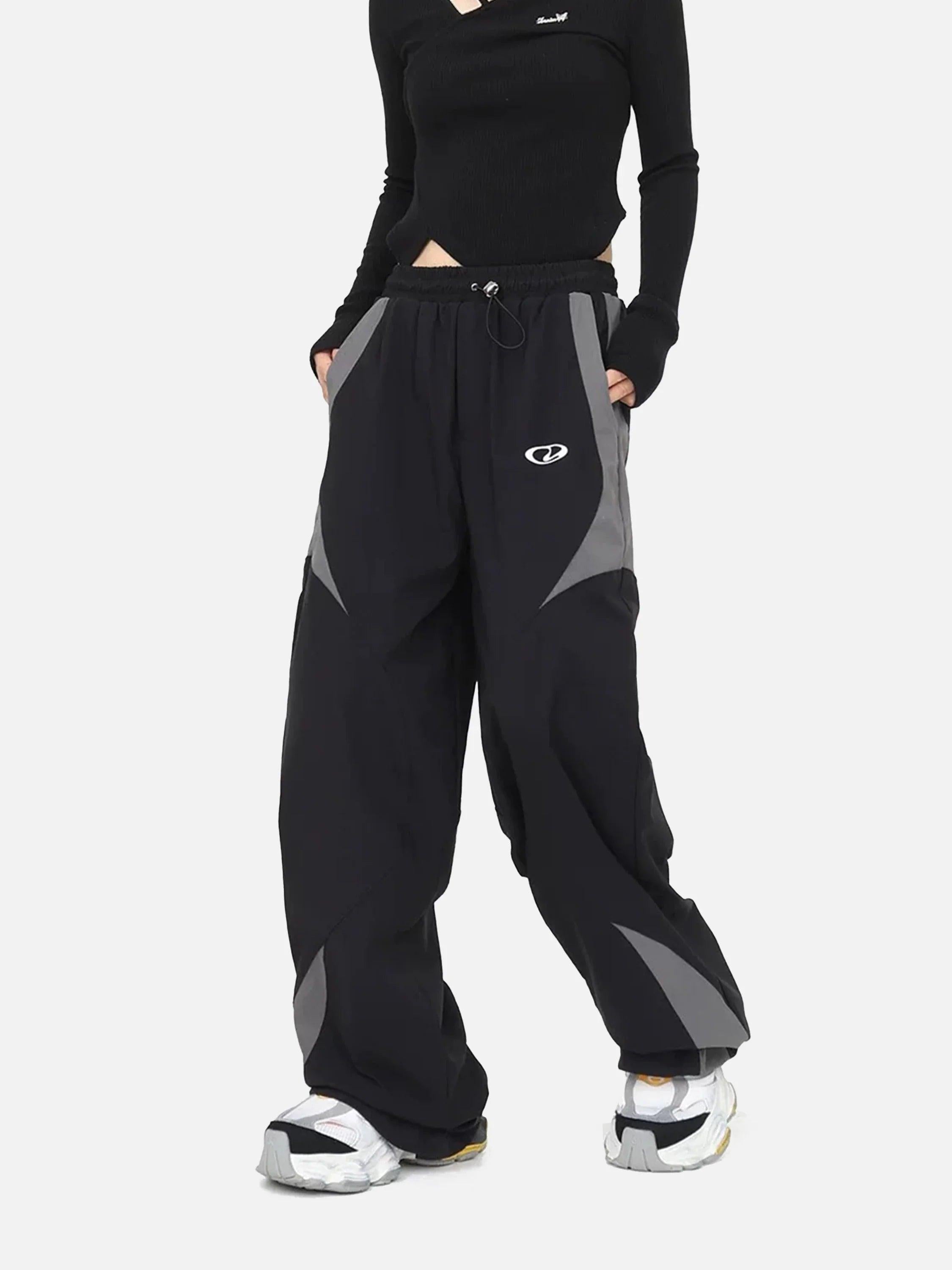 TALISHKO American Street Fashion Splicing Design Casual Sports Pants