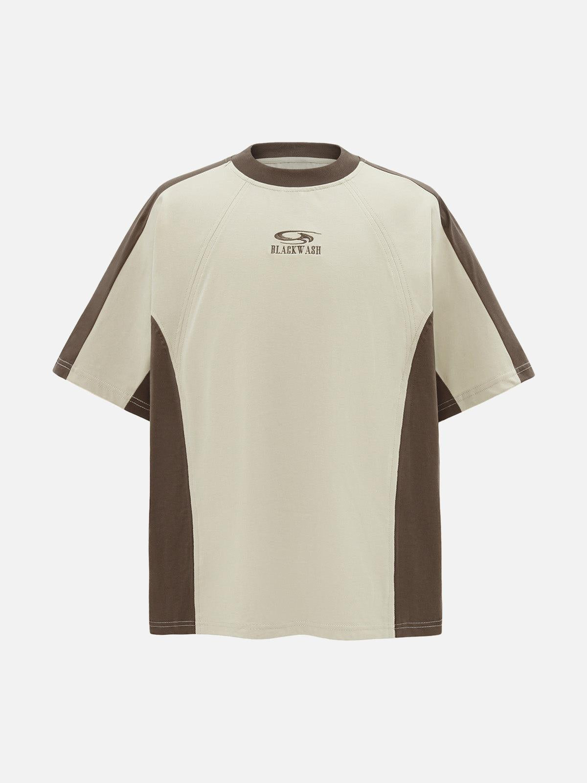 TALISHKO Contrast Color Short Sleeve T-Shirt