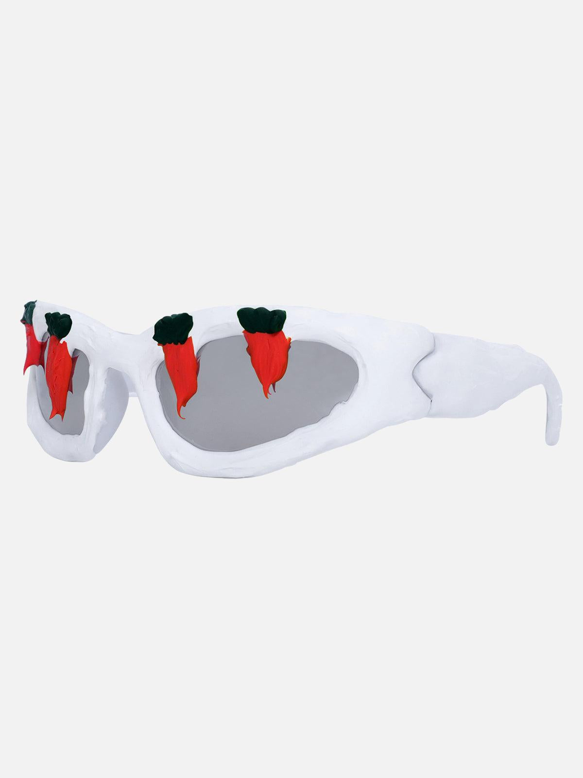 TALISHKO Fun Carrot-Embellished Sunglasses