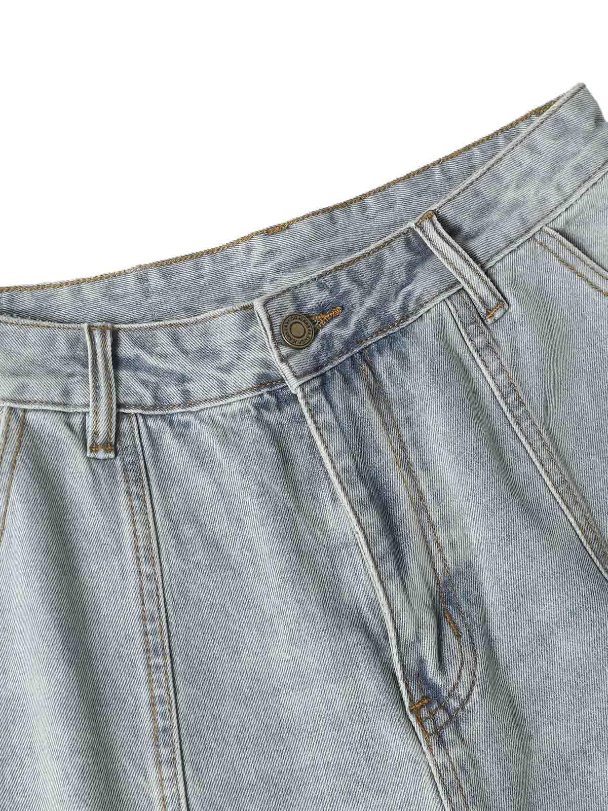 TALISHKO Cleanfit Denim Baggy Cargo Jorts