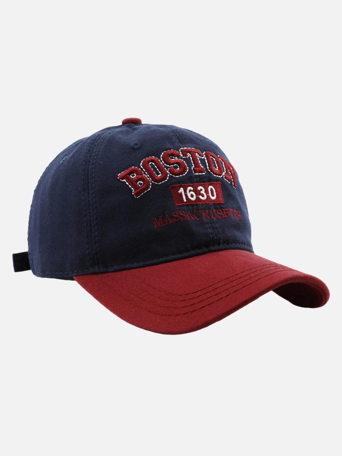 TALISHKO Retro Colorblocked Monogrammed Embroidered Cap