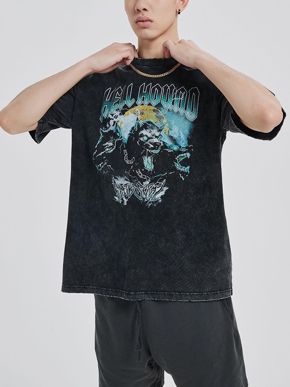 TALISHKO Vintage Washed Print Tee