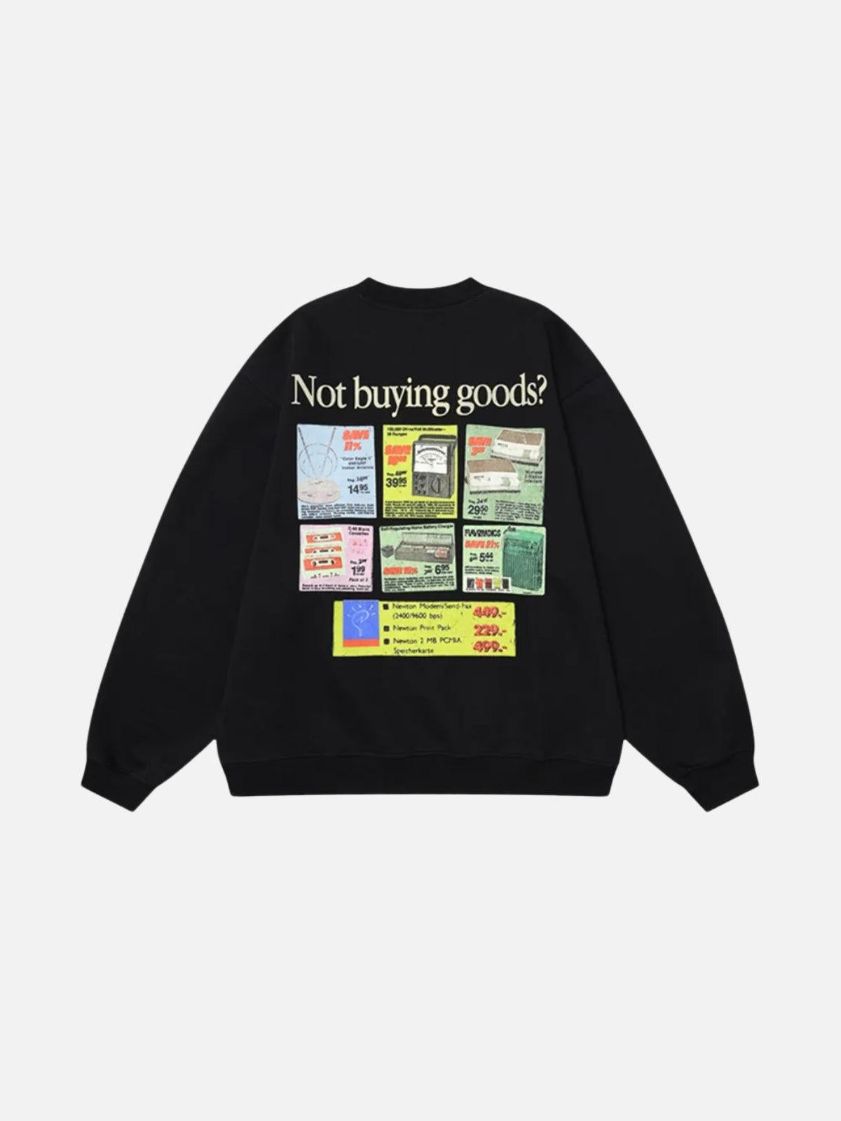 TALISHKO Back Print Crew Sweatshirt