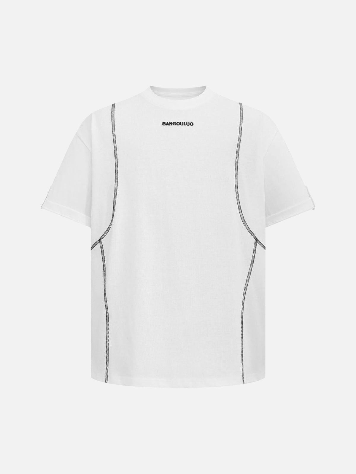 TALISHKO Retro Quilted Design T-Shirt