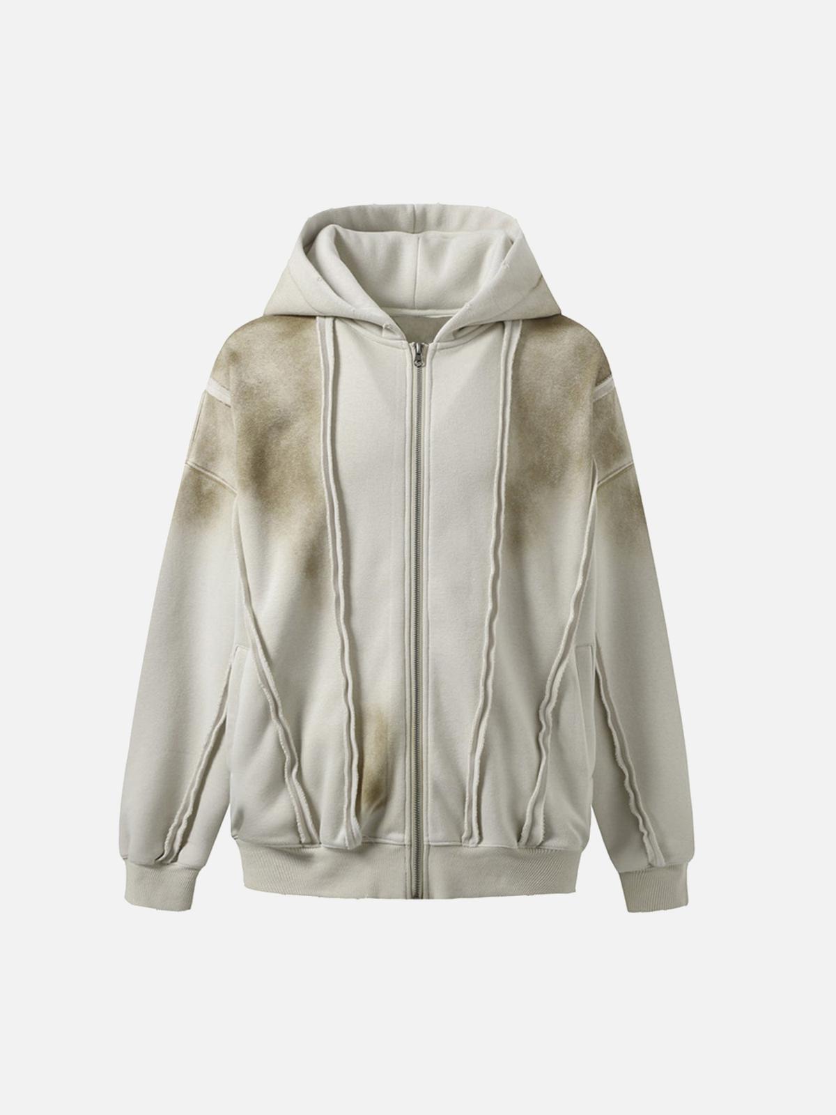 TALISHKO Distressed Patchwork Velvet Jacket