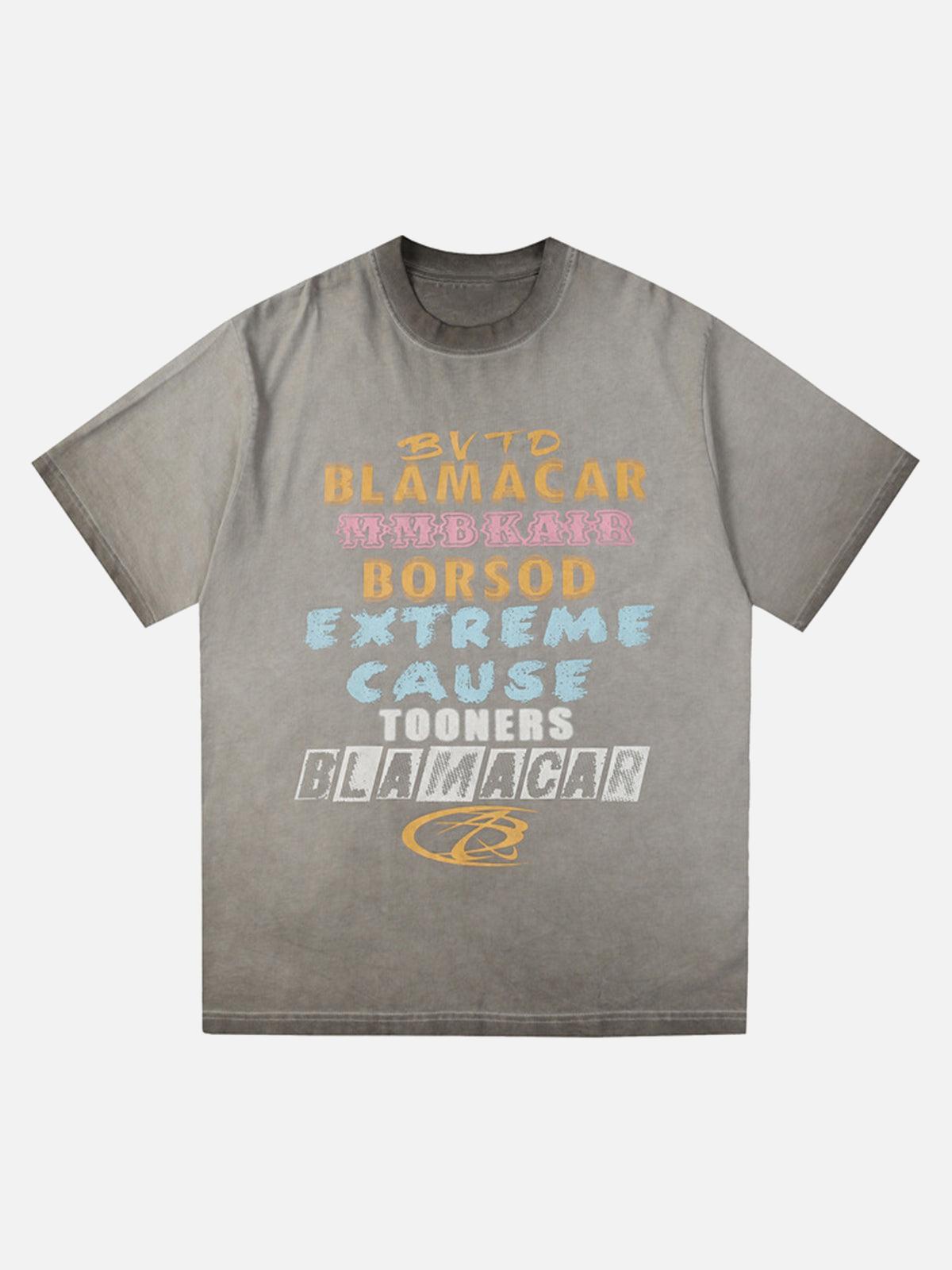TALISHKO Washed Blamacar Graphic T-Shirt