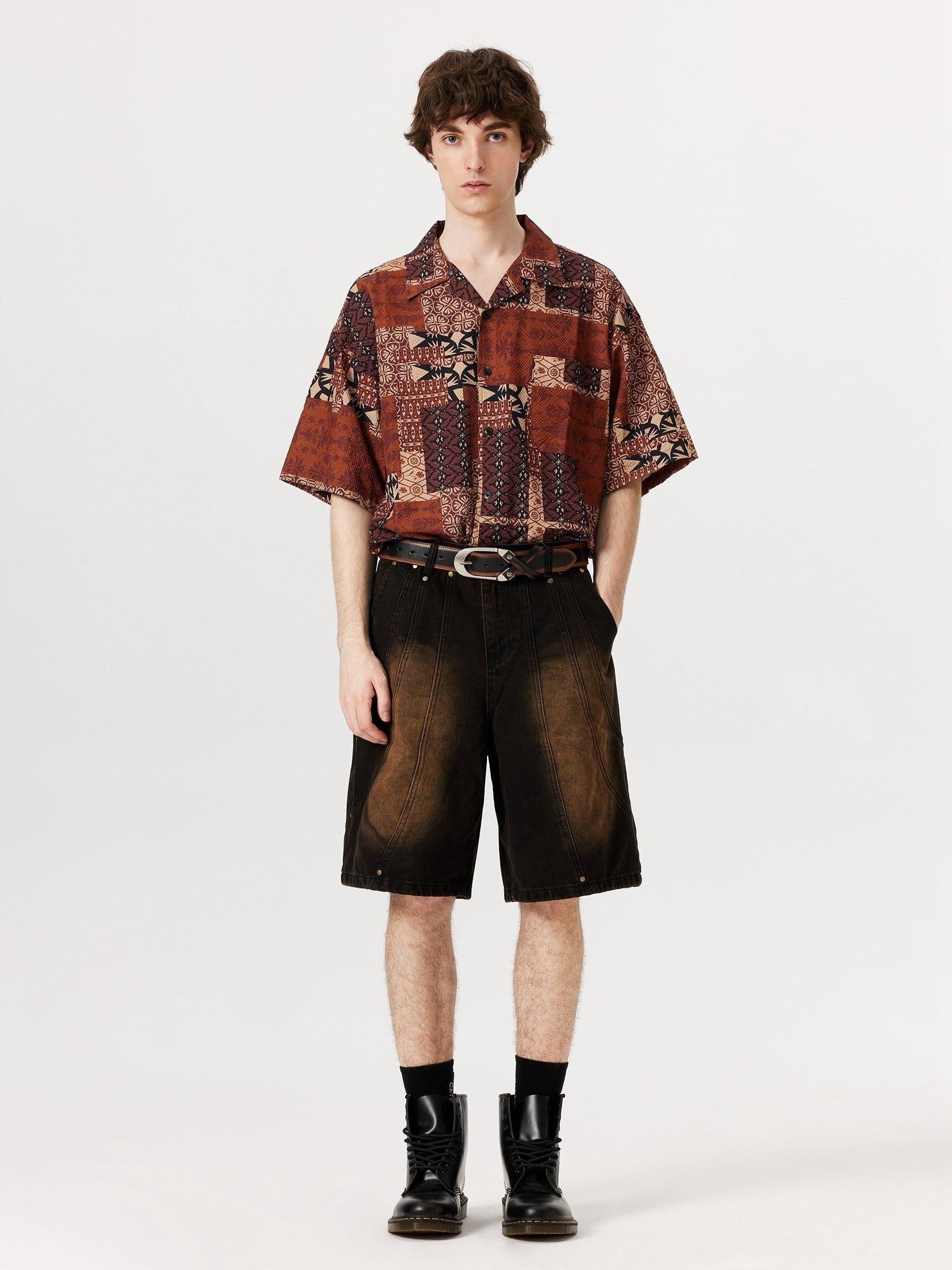 TALISHKO Deconstructive Washed Jorts