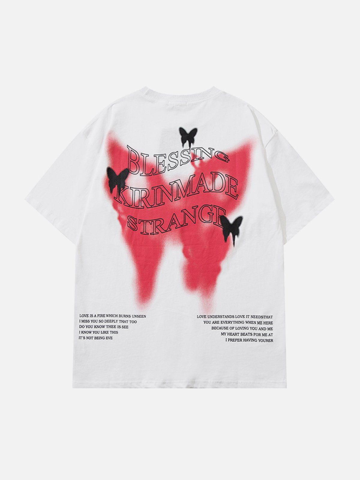 TALISHKO Gradient Butterflies Graphic Tee