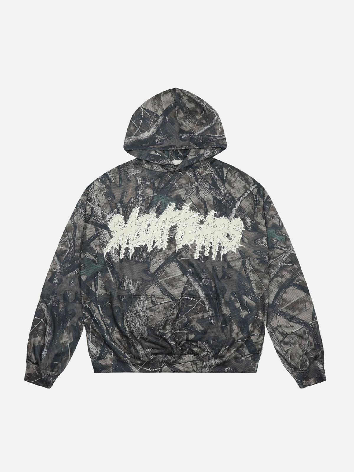 TALISHKO Vintage Tree Camouflage Full Print Hoodie