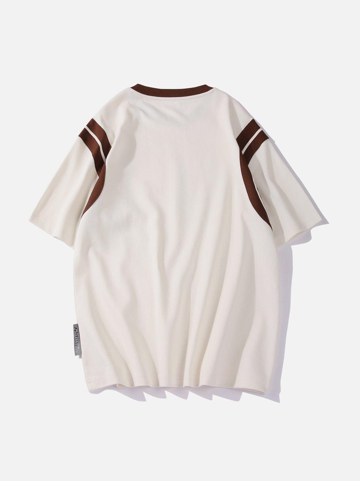 TALISHKO Patchwork Stripe Tee