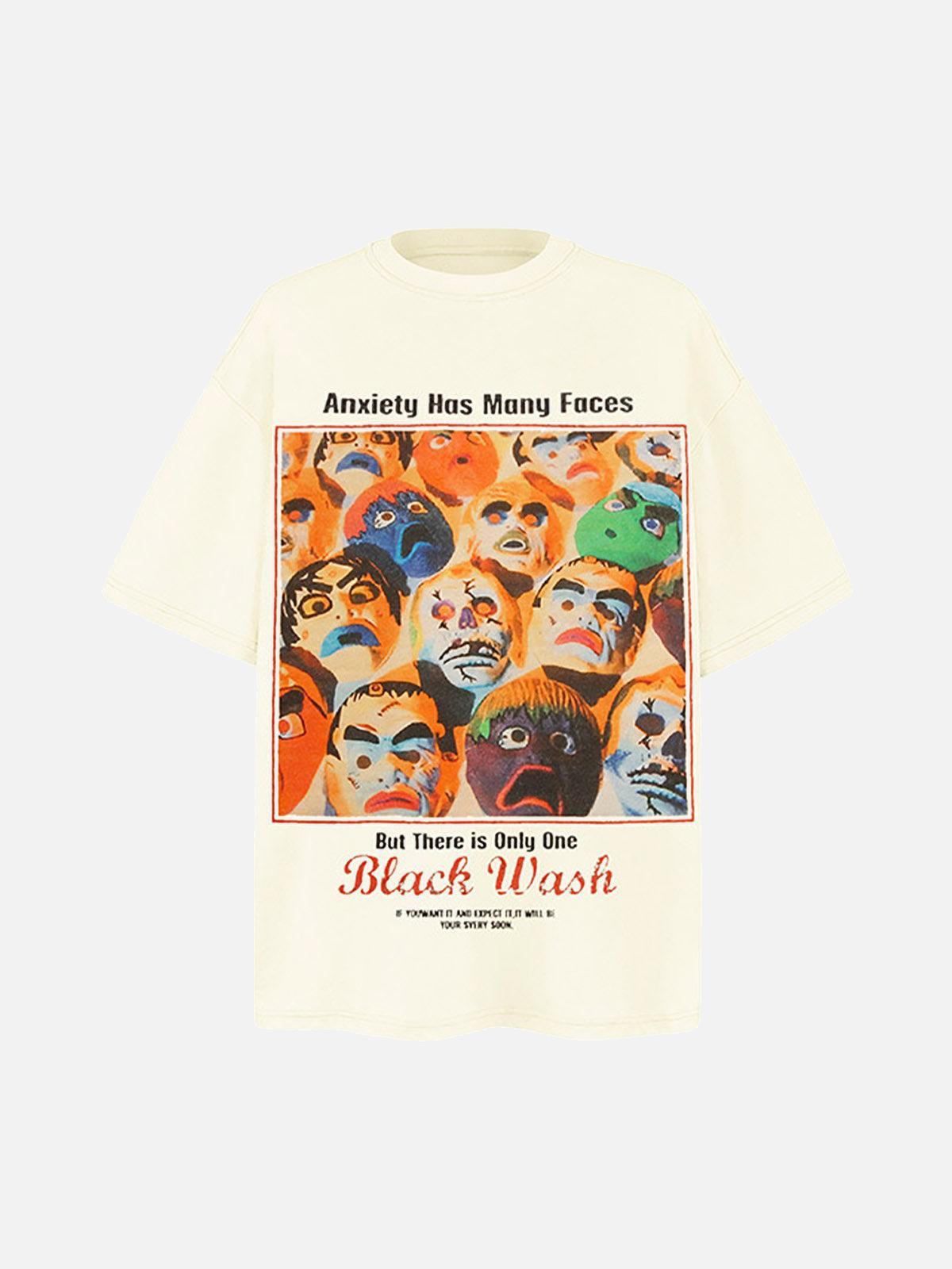 TALISHKO Protrait Graffiti Crew Neck T-Shirt
