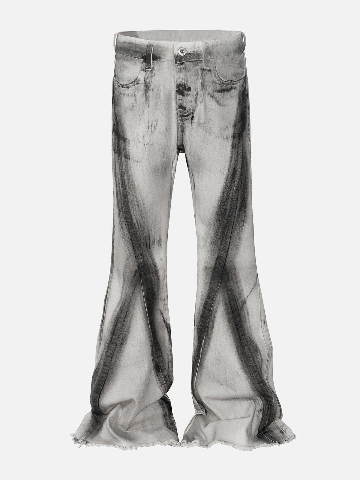 TALISHKO Graffiti Deconstruction Jeans