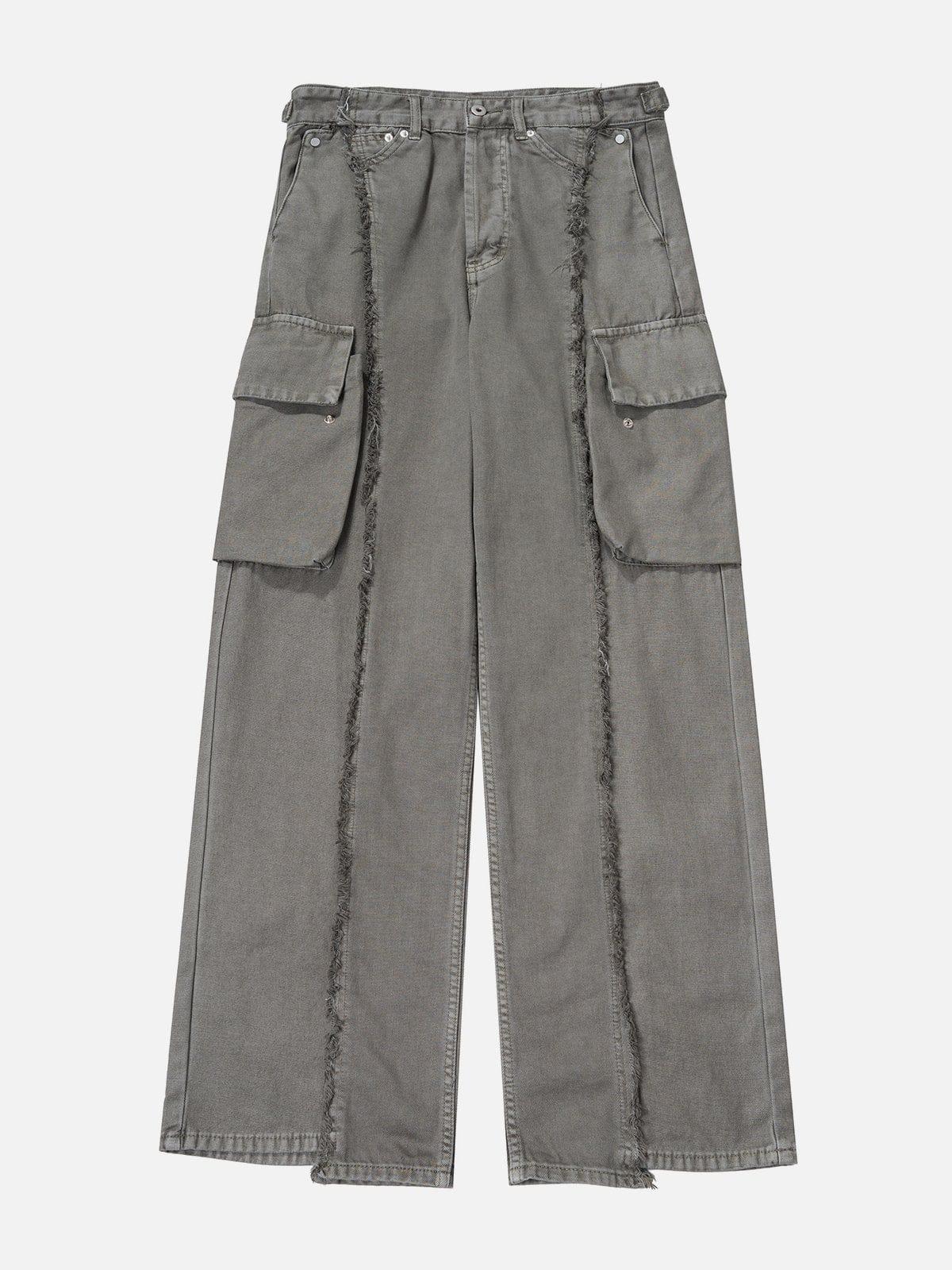 TALISHKO Fringe Multiple Pockets Jeans