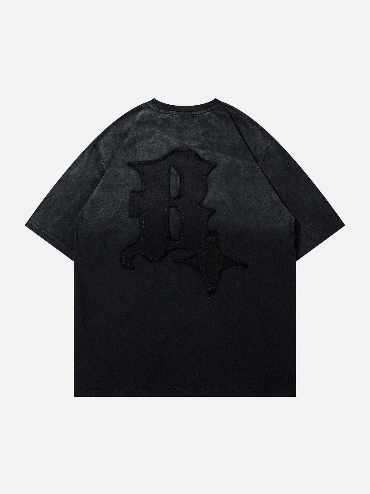 TALISHKO Letters Graphic Vintage Tee