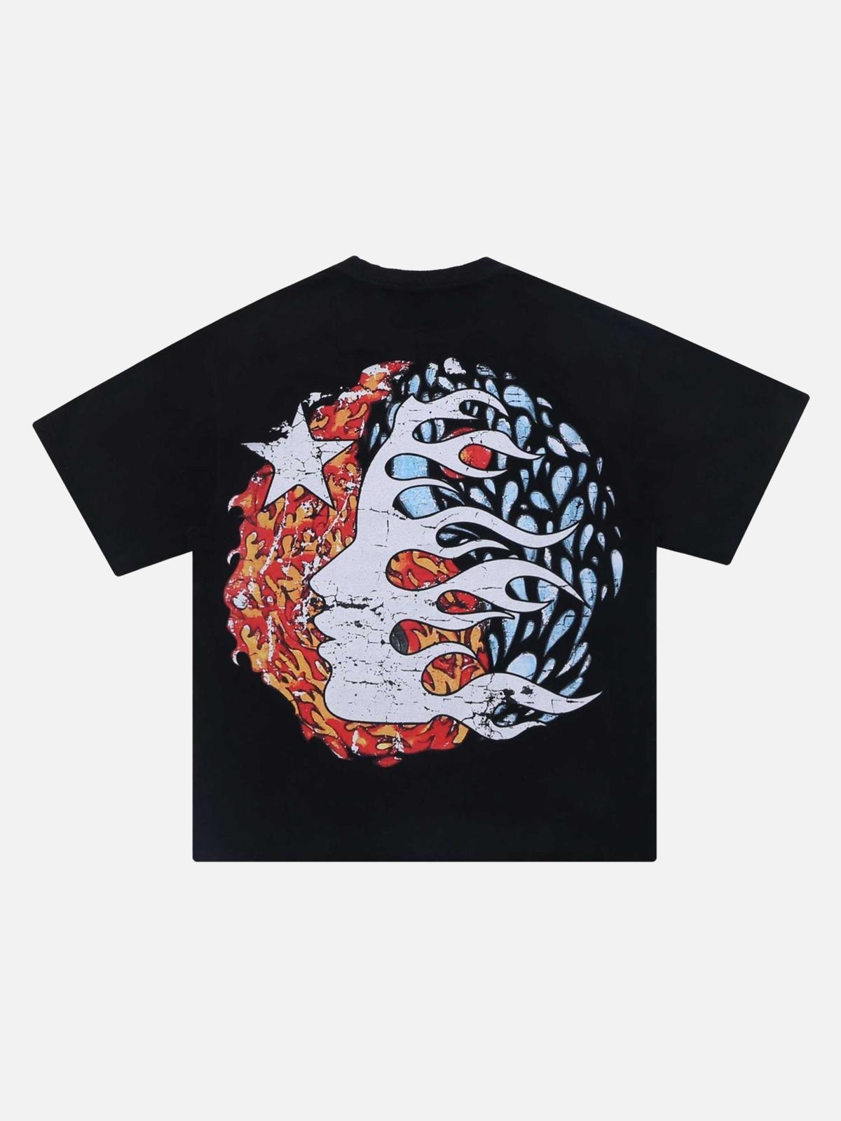 TALISHKO Demon Skull Print T-Shirt