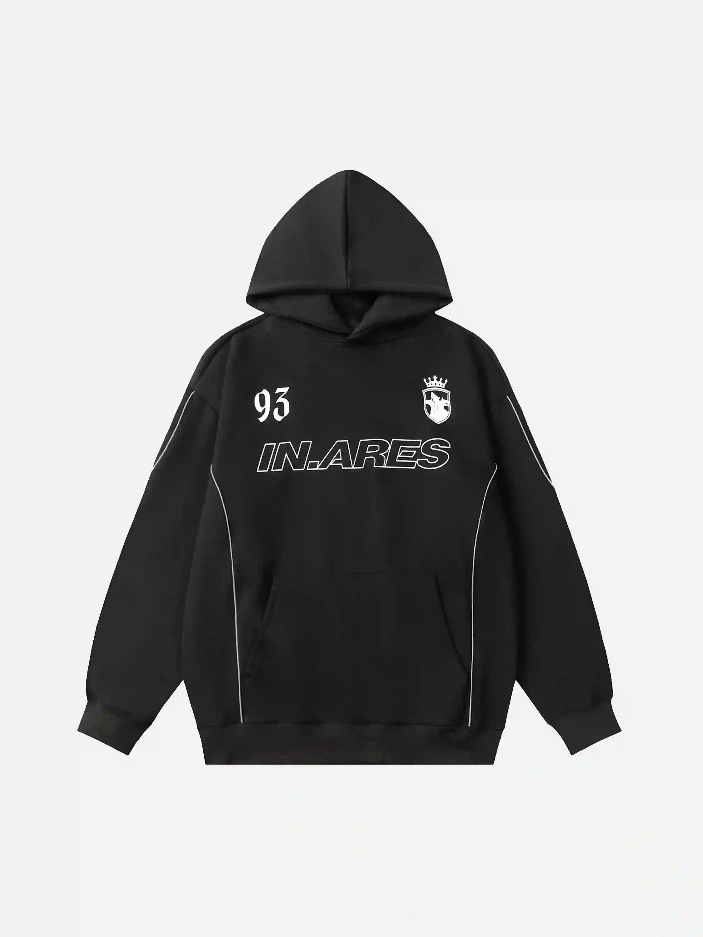 TALISHKO Letter Print Line Design Hoodie