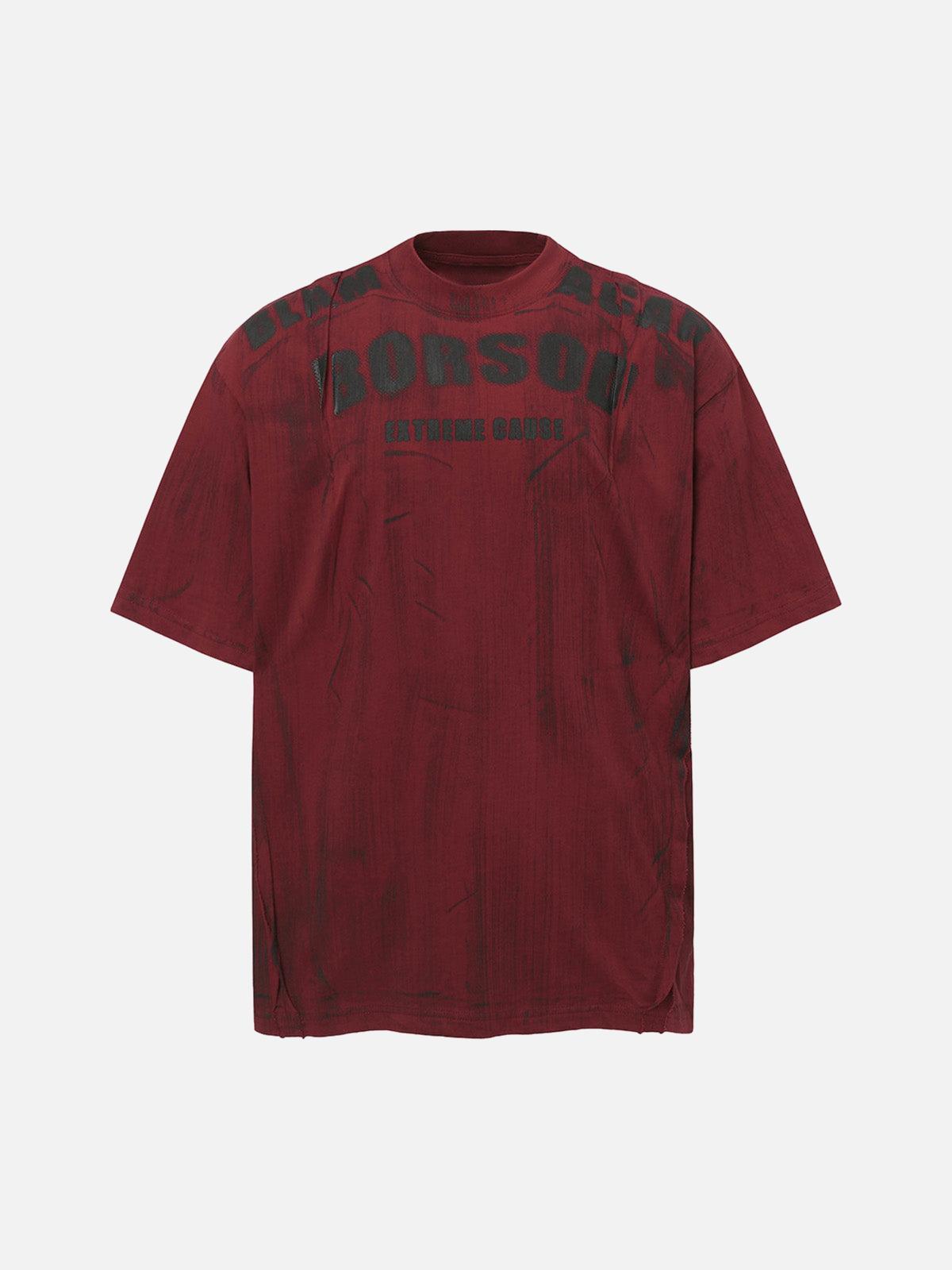 TALISHKO Wasteland Dirty Dye Oversized Graphic T-Shirt