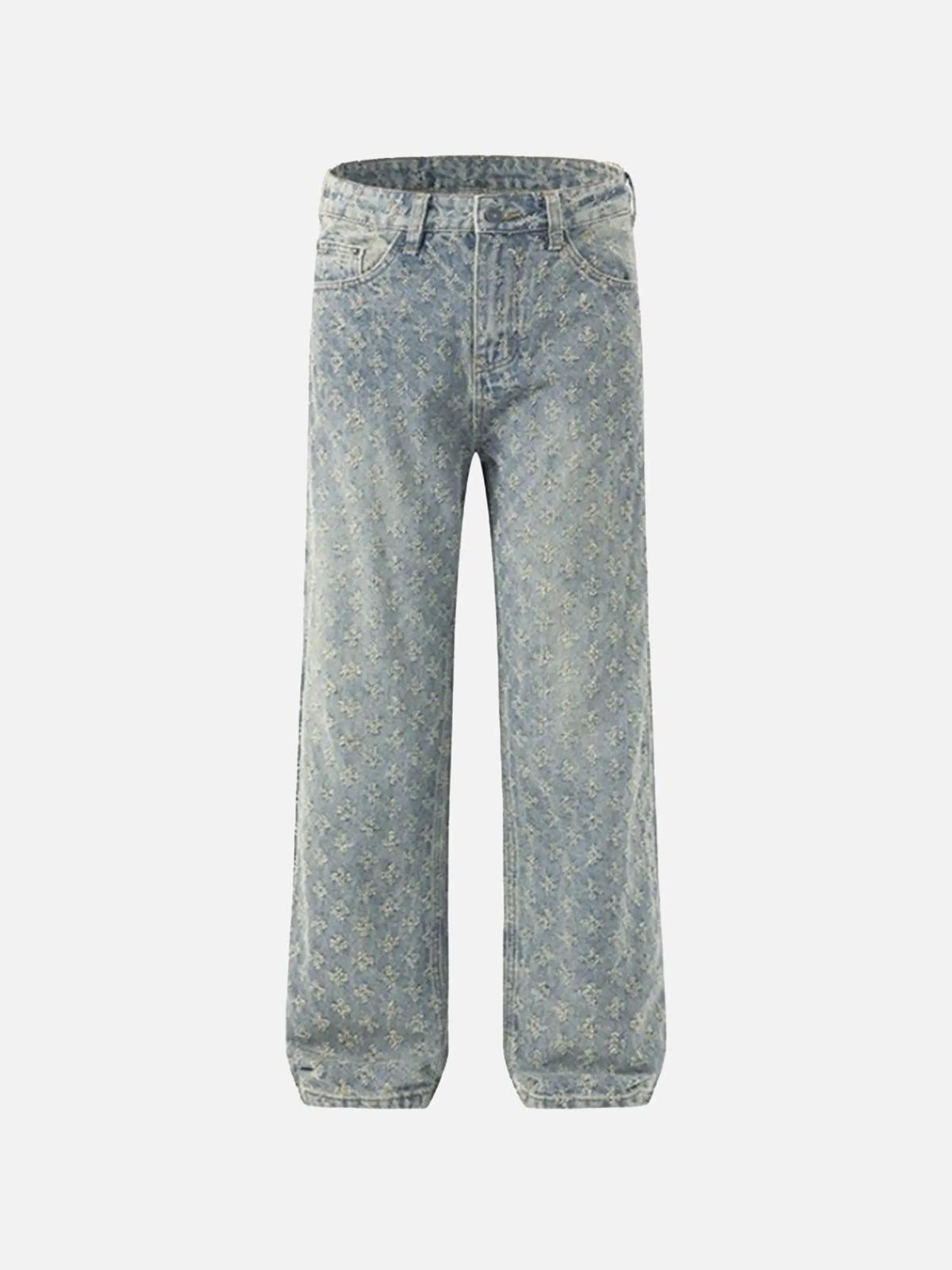 TALISHKO American Retro Floral Personalized Jeans