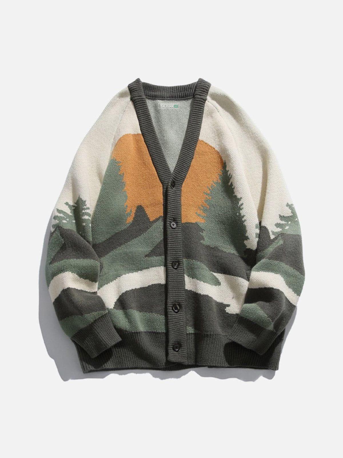 TALISHKO Forest Sunrise Cardigan