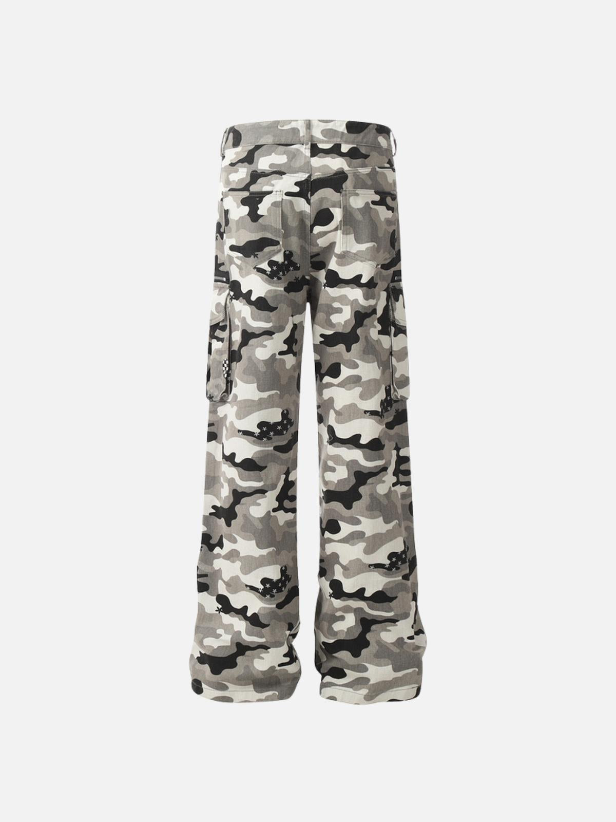 TALISHKO Camouflage Multi Pocket Jeans